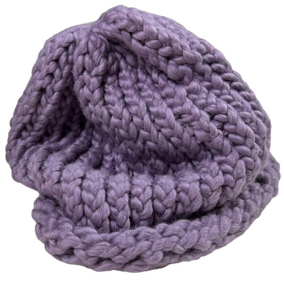 Soft Slouchy Handmade Winter Hat Toque Toboggan Light Purple Gift Idea - Picture 7 of 10